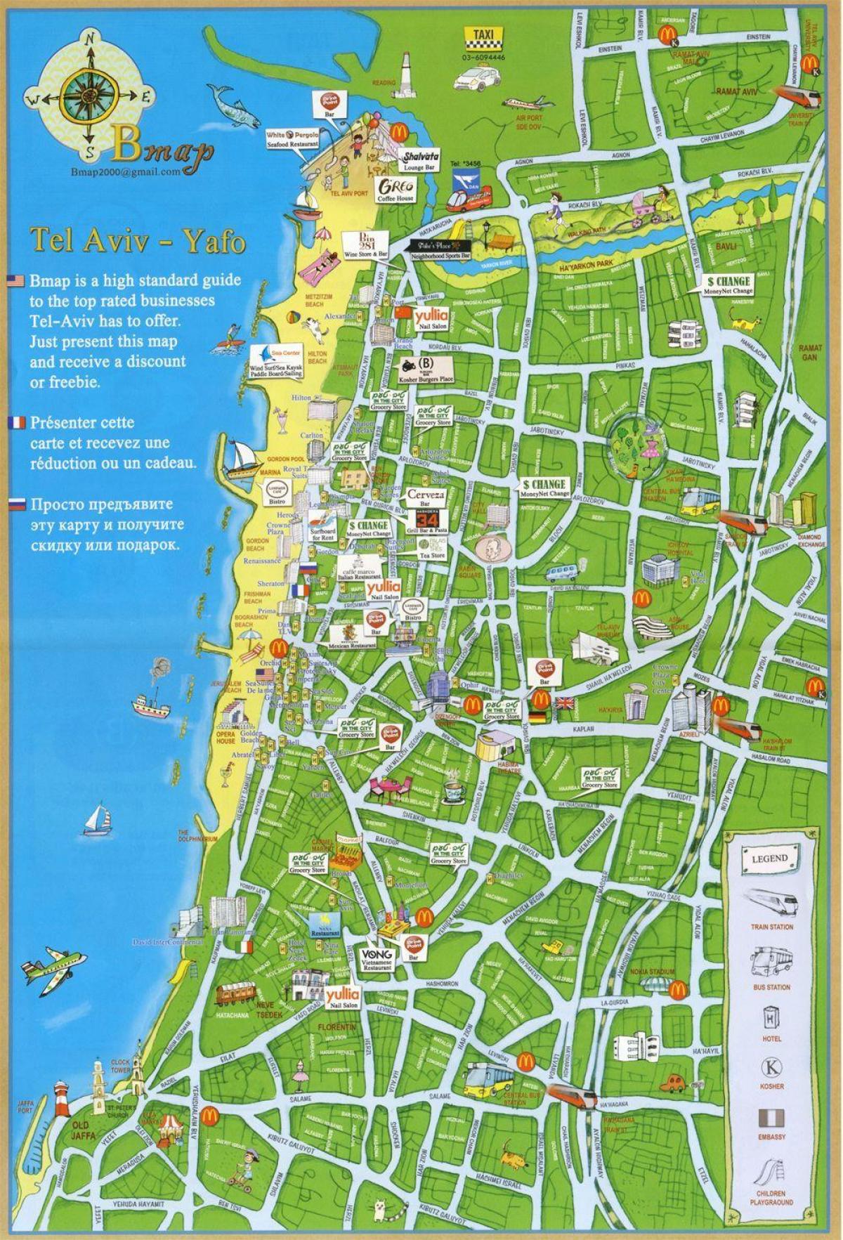 Тель-Авів пам'ятки карта