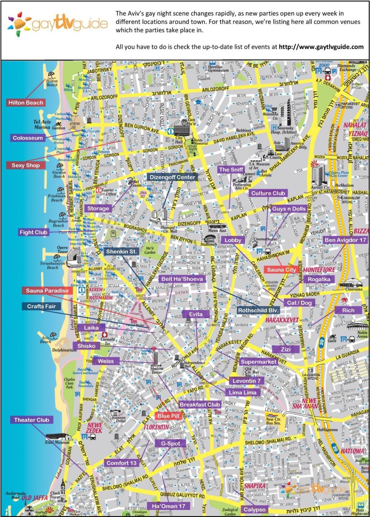 карта гей-Тель-Авів