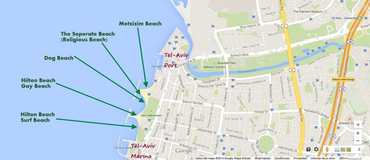 карта намаль Тель-Авів