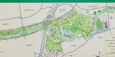 Карта річки яркон 