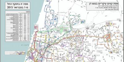 Тель-Авів автобусні маршрути карті