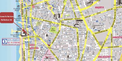 Карта Тель-Авіва пішохідна екскурсія