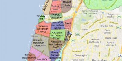 Тель-Авів квартали карті
