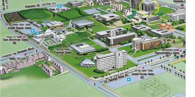 Тель-Авів карта кампуса університету 