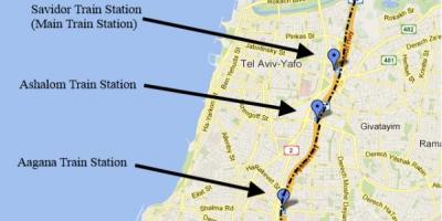 Карта шерут карті Тель-Авіва